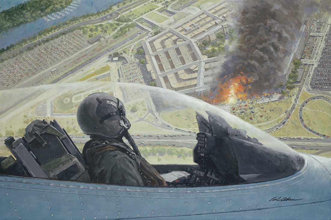 The Pentagon, September 11 2001 by Gil Cohen